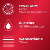 Kondome Durex Gefühlsecht Extra Groß 30er