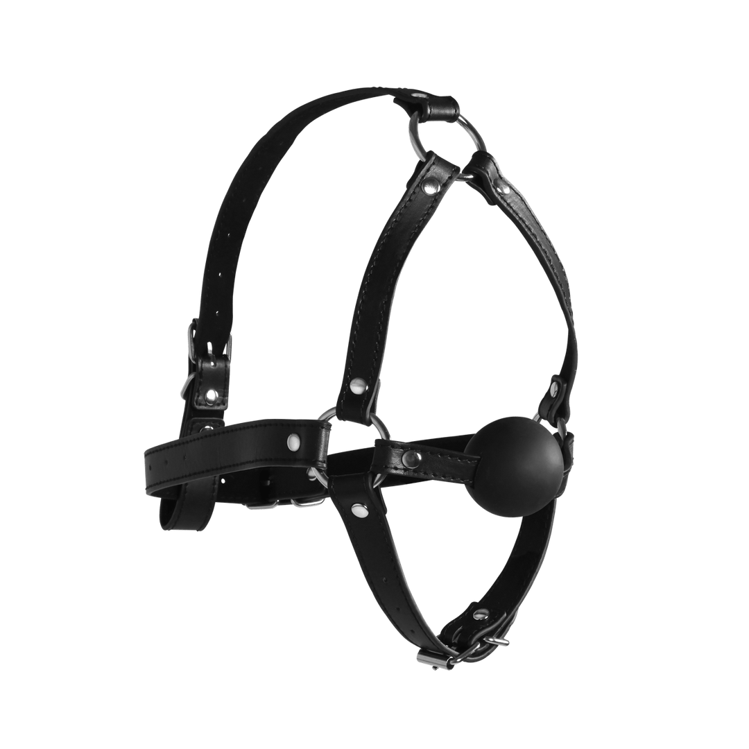Kopfharness Ouch mit festem Ball 70 x Ø 4,2 cm Schwarz – Ansicht 4