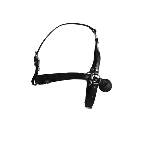 Kopfharness mit festem Ballknebel Schwarz 70 x Ø 4,2 cm – Ansicht 6