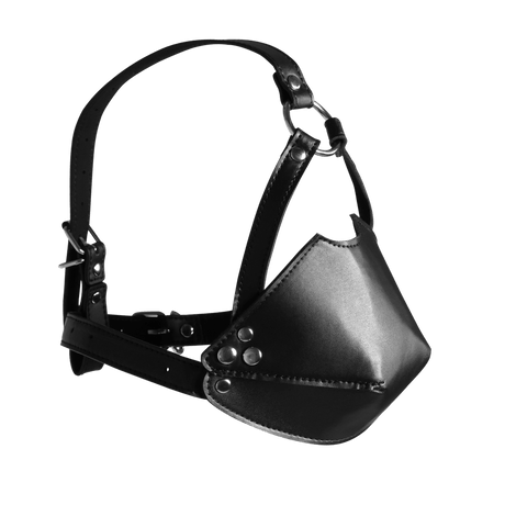 Kopfharness Ouch mit Mundabdeckung und festem Ball 55,2 x Ø 3,9 cm Schwarz – Ansicht 4