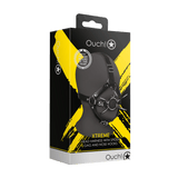 Kopfharness Ouch mit Spider-Gag und Nasenhaken Schwarz 70 x Ø 4,4 cm – Ansicht 2