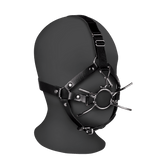 Kopfharness Ouch mit Spider-Gag und Nasenhaken Schwarz 70 x Ø 4,4 cm
