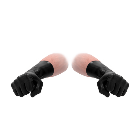 Latex-Handschuhe für ihn und sie Schwarz 33,5 cm