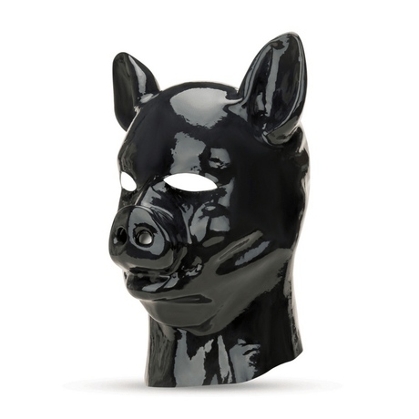 Latexhaube Schwein Schwarz 30 x Ø 58 cm – Ansicht 4