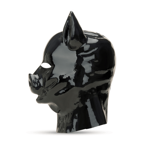 Latexhaube Schwein Schwarz 30 x Ø 58 cm – Ansicht 3