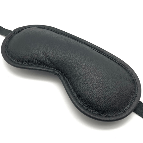Leder-Augenmaske Blind Up gepolstert Schwarz – Ansicht 2