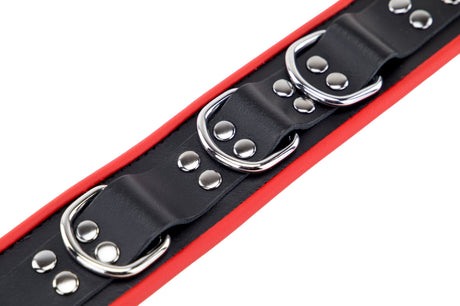 Lederhalsband D-Ring