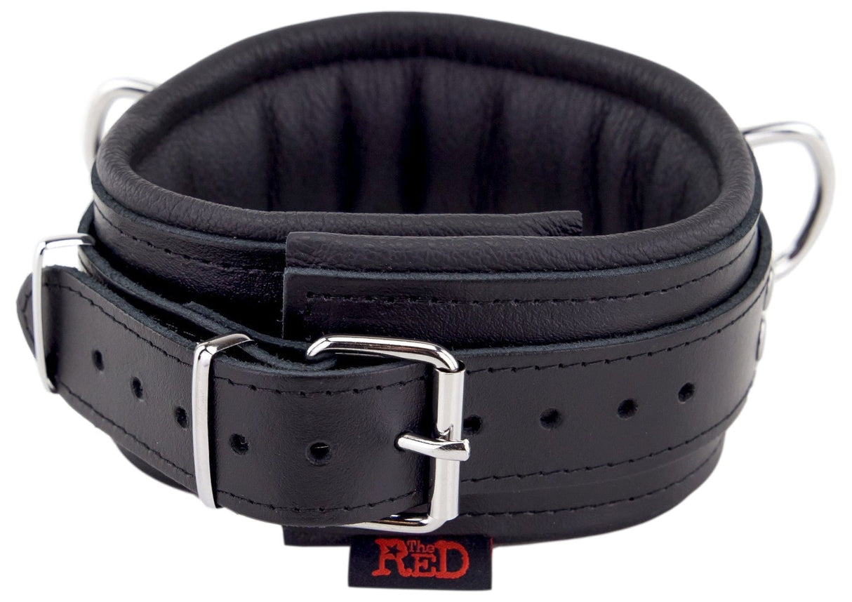Lederhalsband gepolstert