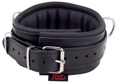 Lederhalsband gepolstert