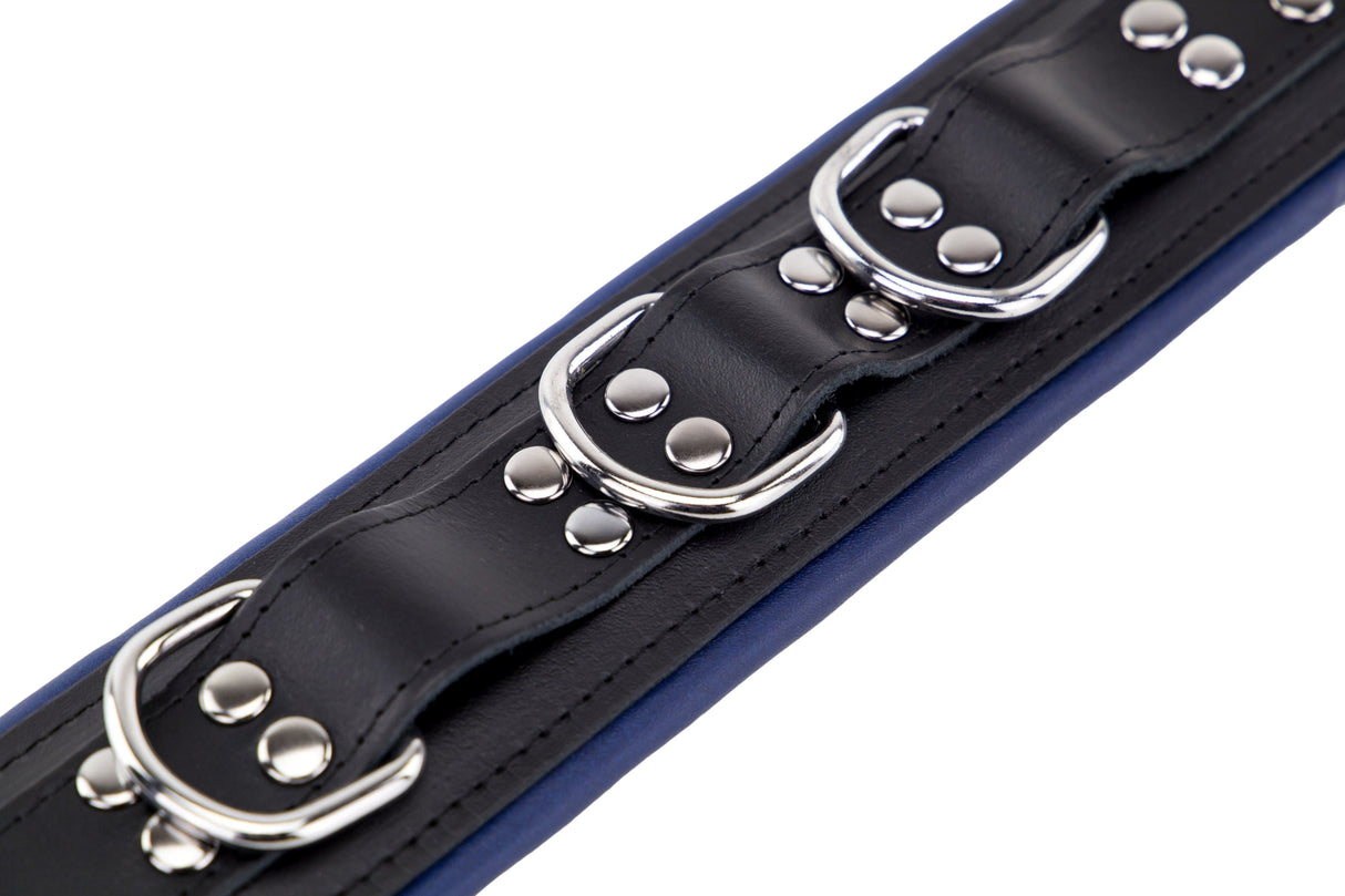Lederhalsband gepolstert