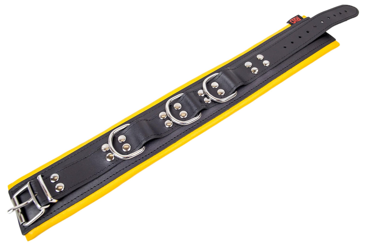Lederhalsband gepolstert