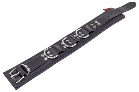 Lederhalsband gepolstert