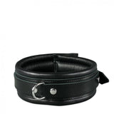 Lederhalsband Soft Schwarz