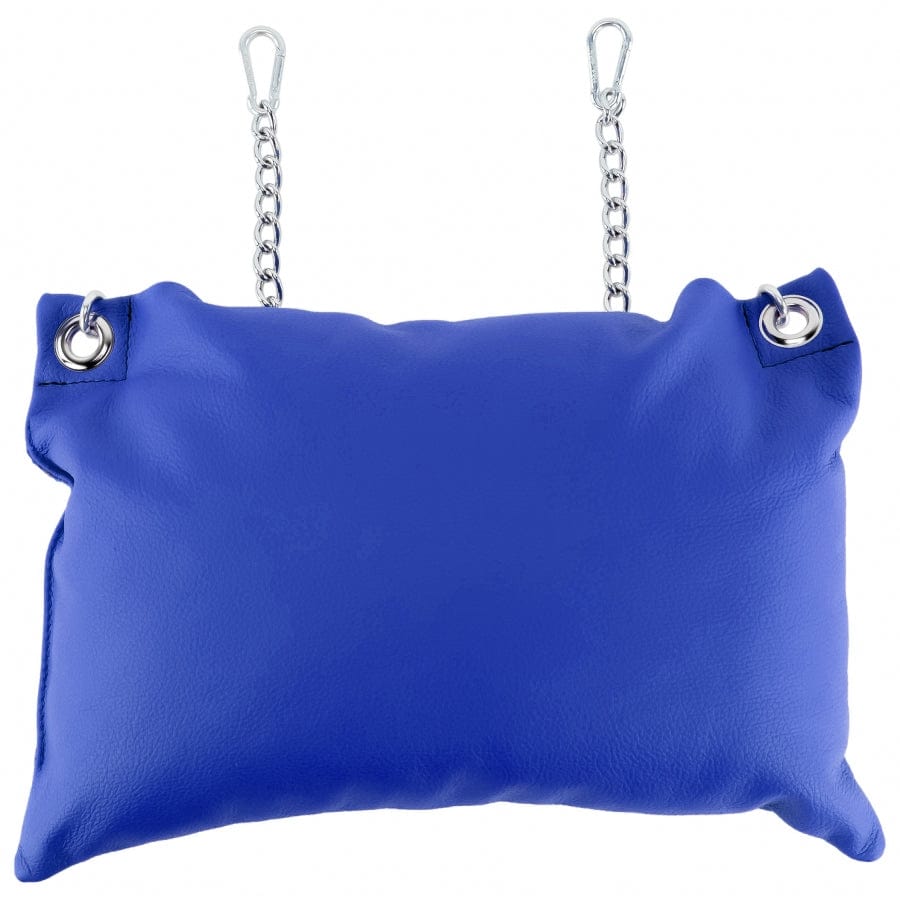 Lederkissen Blau