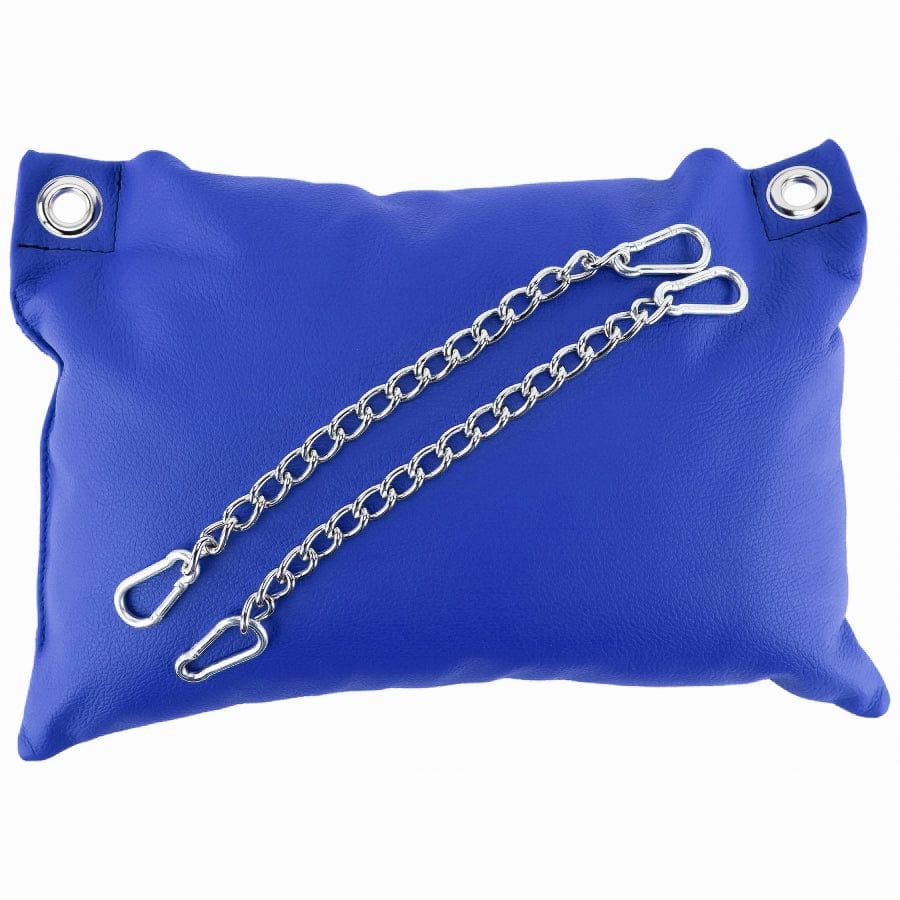 Lederkissen Blau