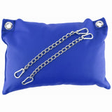 Lederkissen Blau