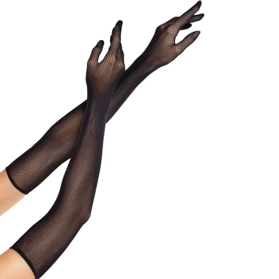 Handschuhe Lange Netzhandschuhe Schwarz