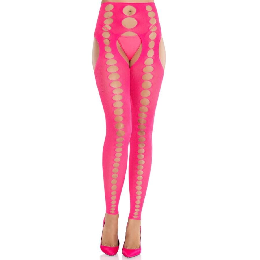 Strümpfe Trägerlose und Nahtlose Blickdichte Strümpfe Neon Pink