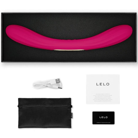 Lelo - Boomerang Doppelender Vibrator Kirsch