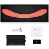 Lelo - Boomerang Doppelender Vibrator Korallenrot