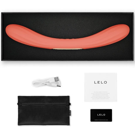 Lelo - Boomerang Doppelender Vibrator Korallenrot