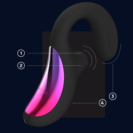 Vibrator Enigma Cruise Doppelstimulationsschallmassager Schwarz 14 cm.2
