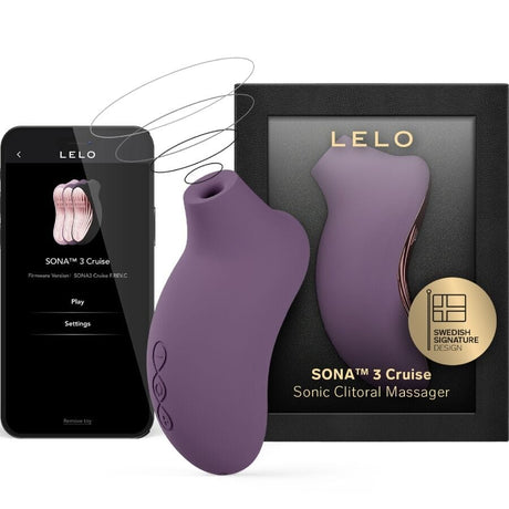 Vibrator Sona 3 Cruise Sonic Klitormassager Plum