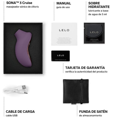 Vibrator Sona 3 Cruise Sonic Klitormassager Plum.4
