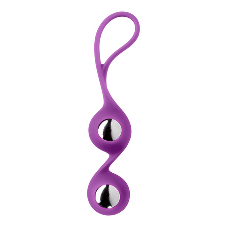 Liebeskugeln Duo mit Hülle Violett 8,6 cm – Ansicht 4