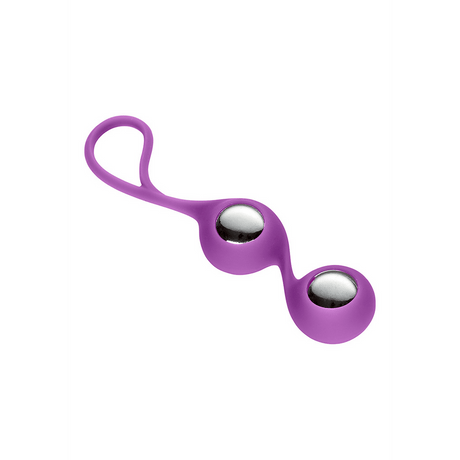 Liebeskugeln Duo mit Hülle Violett 8,6 cm