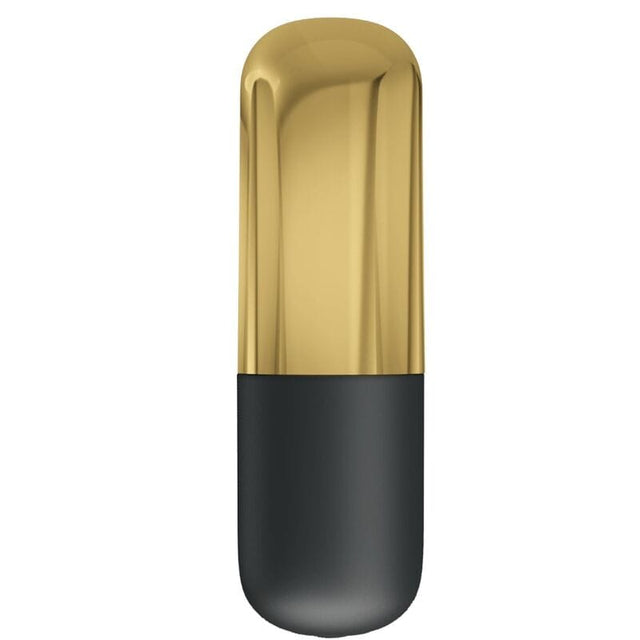 Liebeskugeln Goldener Wiederaufladbarer Kugelvibrator Schwarz