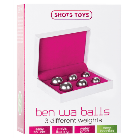 Liebeskugeln-Set Ben Wa Silber 2,5 x Ø 2 cm – Ansicht 2