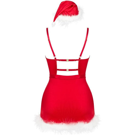 Livco Corsetti Fashion - Agethe Lc 90607 Chemise + String + Weihnachtsmütze L/XL