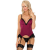 Fashion Agrafena Cf Korsett + Tanga Burgunder S/M