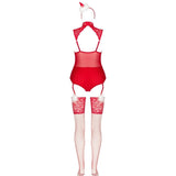 Strümpfe Fashion Limpid Snowflakes Lc 90604 Body + Strümpfe + Weihnachtsstirnband S/M.3