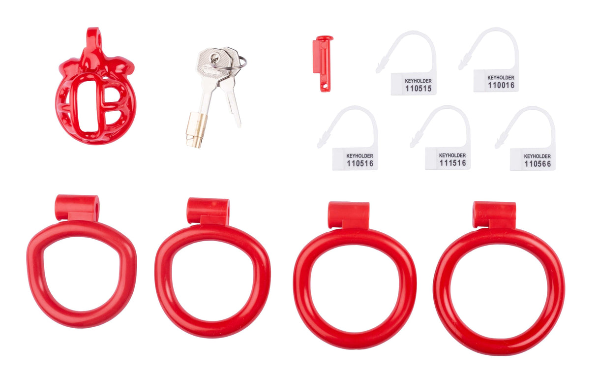 Lyfy Keuschheitsgürtel kurz 4 x 3.3cm Rot