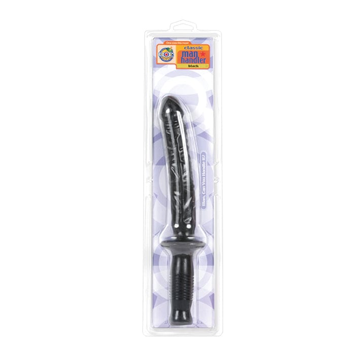 Manhandler Dildo mit Griff schwarz 37 x 3,5 cm