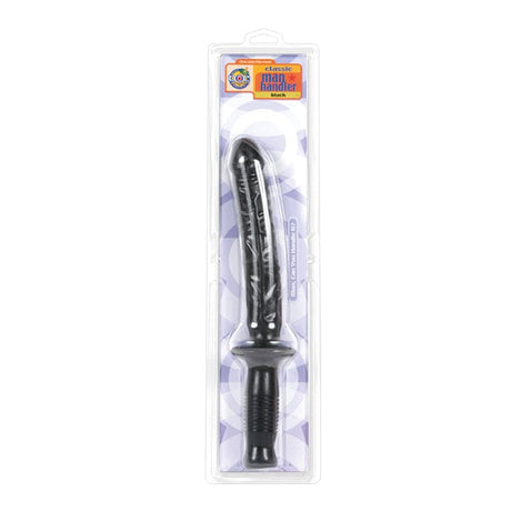 Manhandler Dildo mit Griff schwarz 37 x 3,5 cm