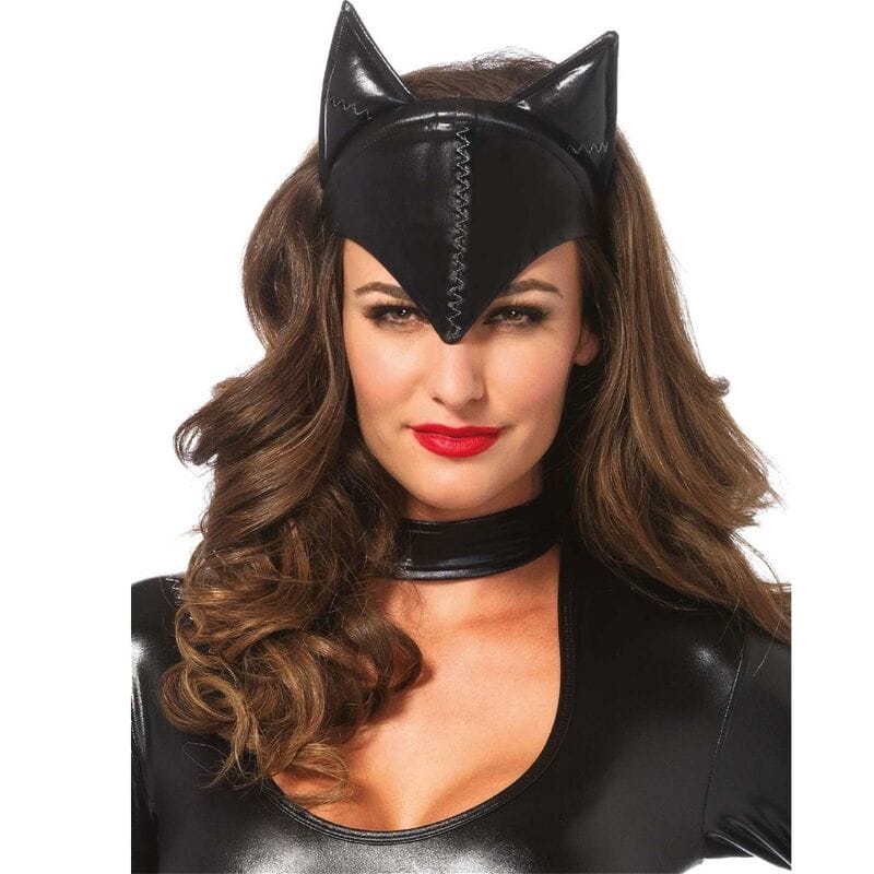 Maske Cat Woman Schwarz