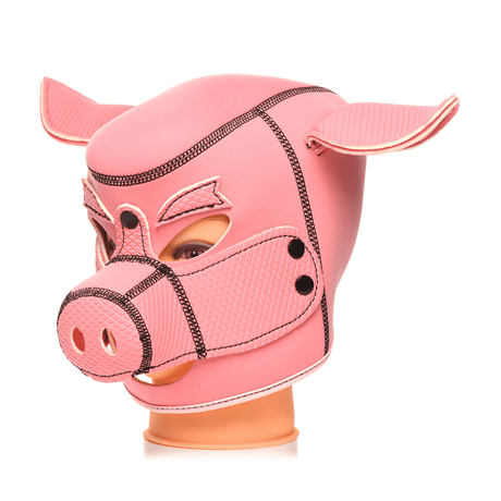 Maske Master Series Swine Schweinemaske Neopren Pink 18 cm