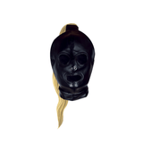 Maske Ouch Xtreme mit Pferdeschwanz in zwei Haarfarben Schwarz 27 cm – Ansicht 5