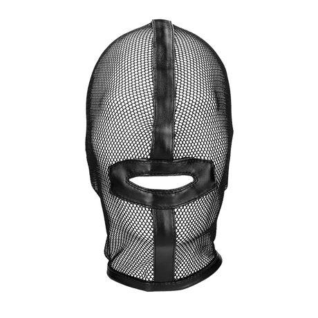 Maske Ouch aus Netzstoff mit Mundöffnung Schwarz 30 x 27 cm – Ansicht 4