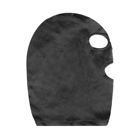 Maske Ouch aus Samt mit Augen- und Mundöffnung Schwarz 28 cm – Ansicht 5