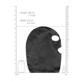 Maske Ouch aus Samt mit Augen- und Mundöffnung Schwarz 28 cm – Ansicht 7
