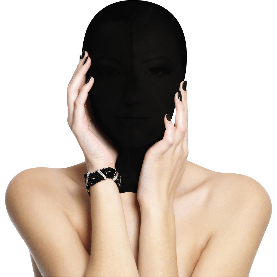 Maske Ouch Subjugation geschlossen Schwarz 39,5 cm
