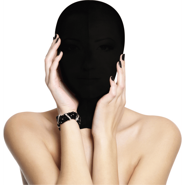 Maske Ouch Subjugation geschlossen Schwarz 39,5 cm