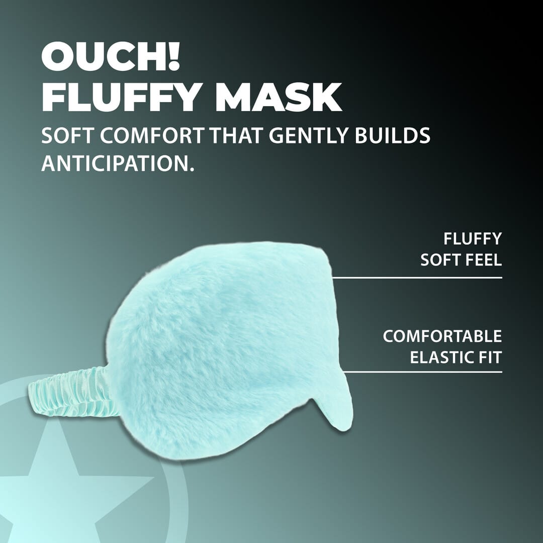 Augenmaske Ouch Fluffy aus Plüsch in drei Farben 20,5 cm – Ansicht 14