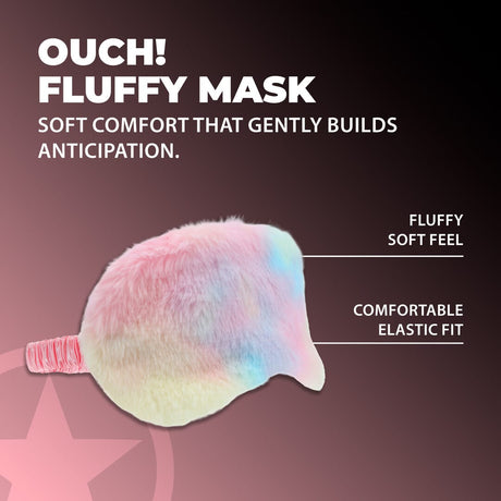 Maske Plüsch Regenbogen – Ansicht 4