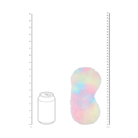 Maske Plüsch Regenbogen – Ansicht 5