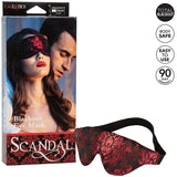 Maske Scandal Blickdichte Augenmaske mit Roten Details